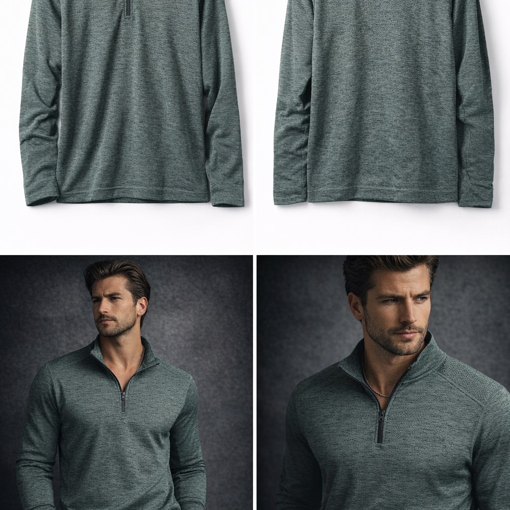 Lululemon Men’s XXL Textured Half Zip Performance Pullover